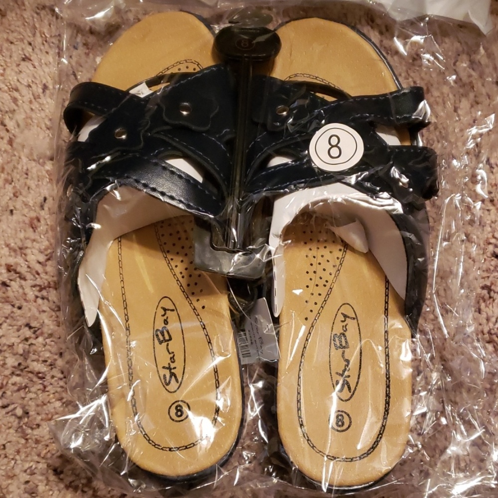 Star Bay Sandals, Navy